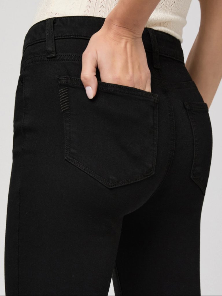 Nwot Paige Hoxton Jeans Black Shadow High Rise Stretch Denim Size 30